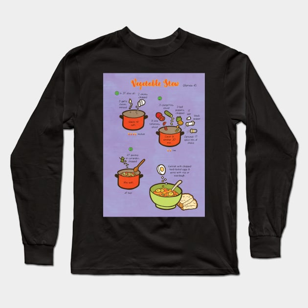 Recipe: Vegetable Stew Long Sleeve T-Shirt by Cedarseed